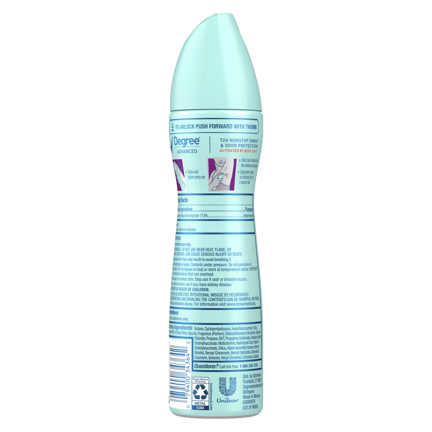 Advanced Long Lasting Women'S Antiperspirant Deodorant Dry Spray Sexy Intrigue, 3.8 Oz
