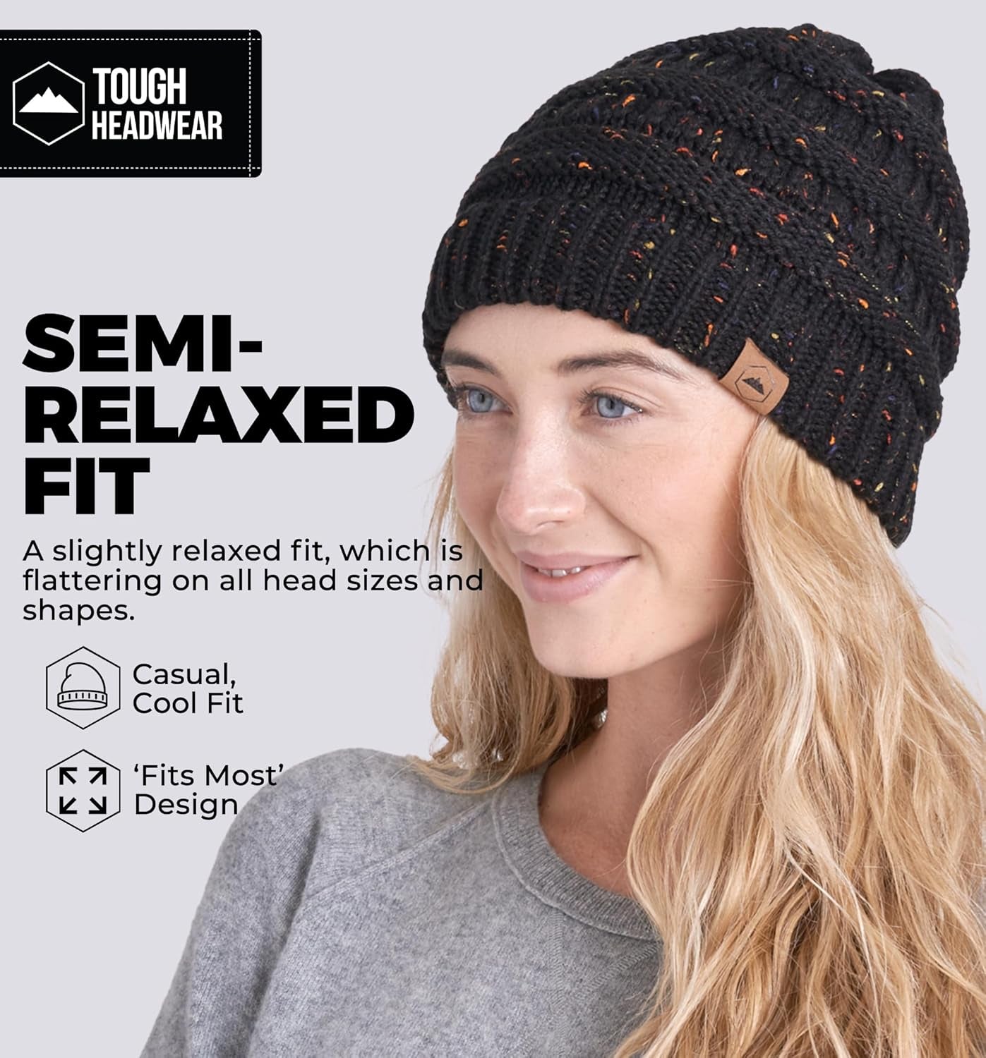 Womens Winter Hat - Warm Chunky Cable Knit Beanies - Winter Beanie Hats for Women Cold Weather - Beanies Women