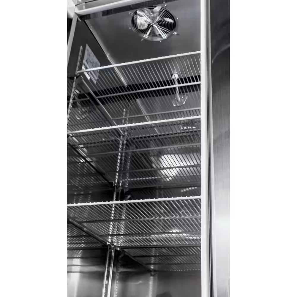 29 In. W 23 Cu. Ft. One Door Commercial Reach in Upright Refrigerator in Stainless Steel