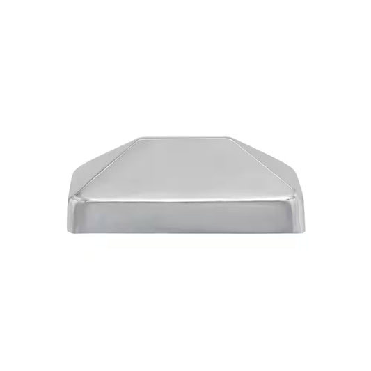 4 In. X 6 In. Stainless Steel Pyramid Slip over Fence Post Cap