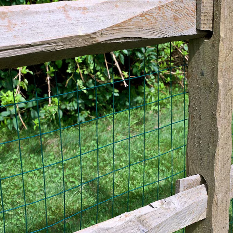 50-Ft X 2-Ft Green PVC Coated Steel Welded Wire Rolled Fencing 2-In X 3-In - Mesh Size