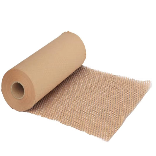 2/5/10M Honeycomb Packing Paper Eco-Friendly Cushioning Wrap Roll for Moving/Shipping Biodegradable Recyclable Bouquet Packaging