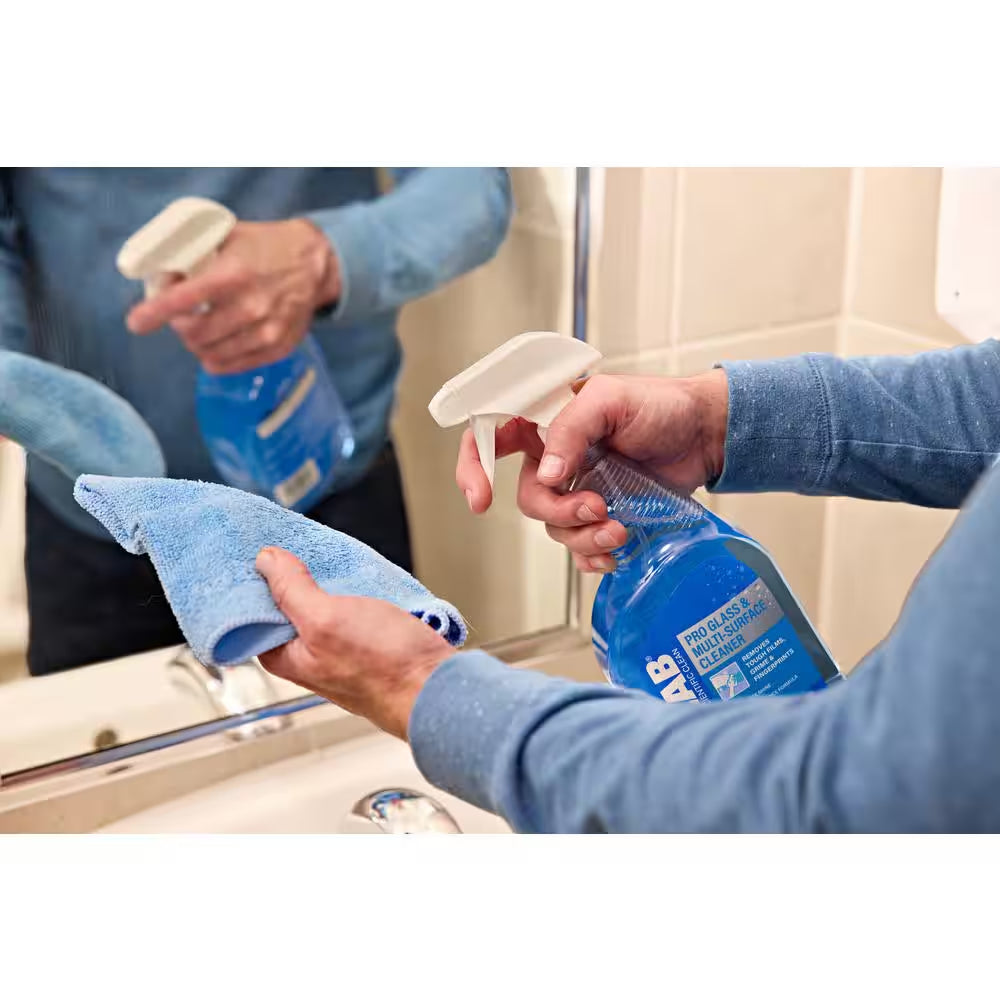 32 Oz. Ammonia-Free Pro Glass Cleaner and Multi-Surface Cleaner Spray Bottle for Windows and Mirrors