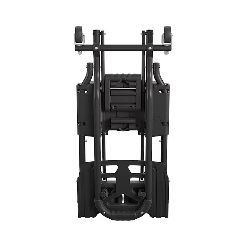 300-Lbs. Capacity 4 -Wheel Black Steel Convertible Hand Truck