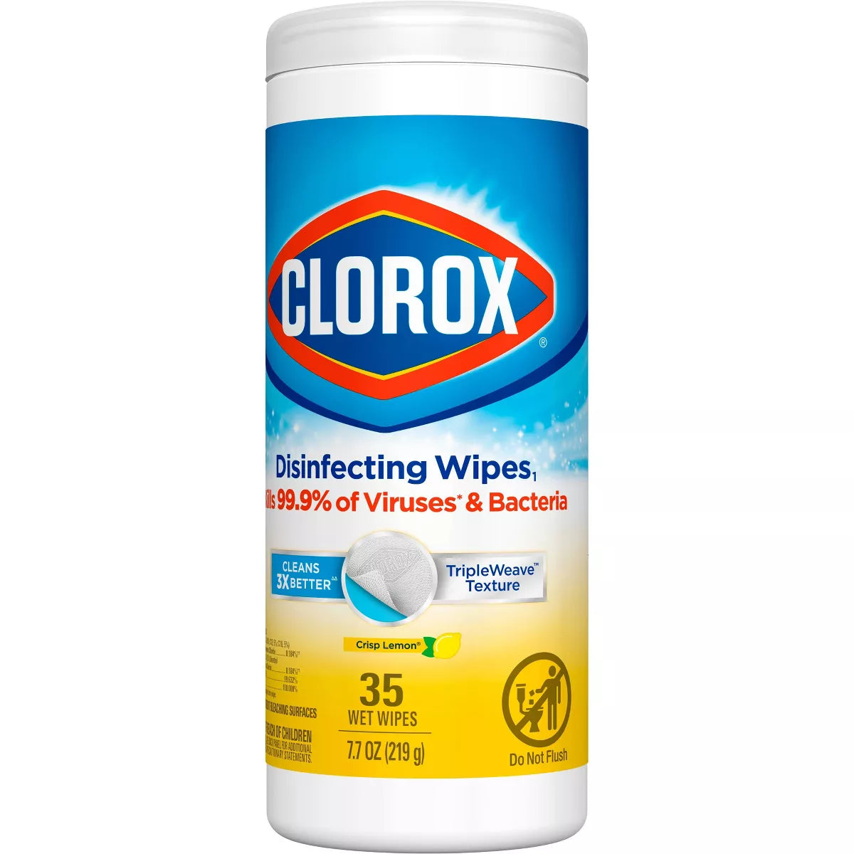 Clorox Crisp Lemon Disinfecting Wipes Bleach Free Cleaning Wipes