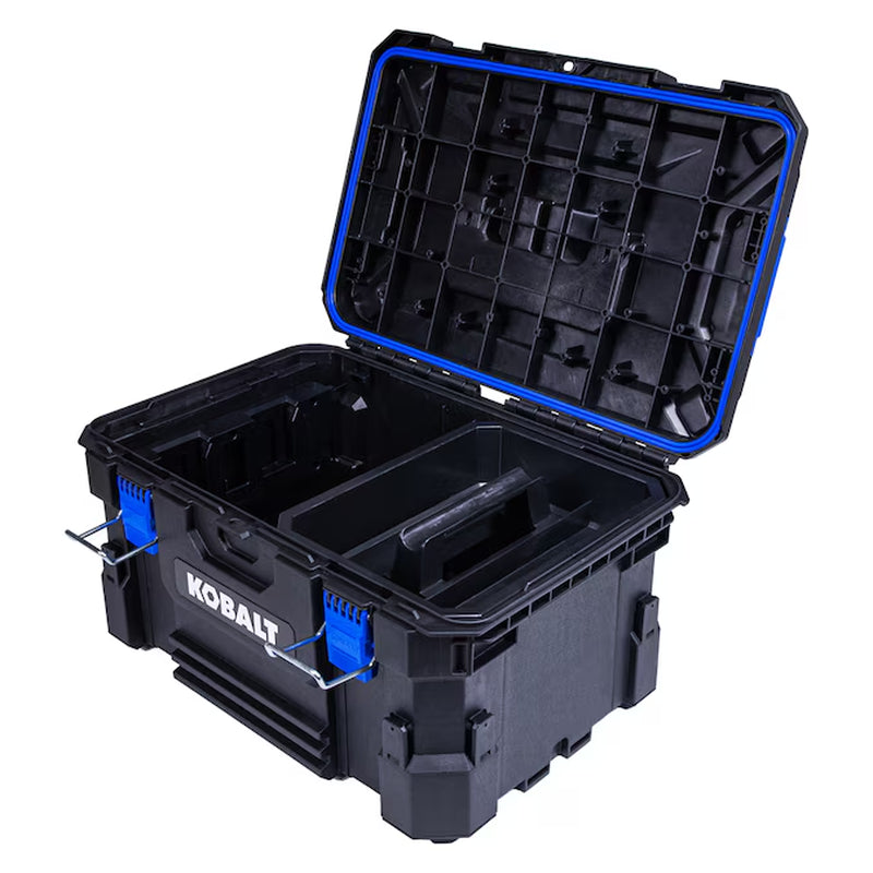 CASESTACK 21.25-In W X 11-In H X 14-In D Black Plastic Tool Box