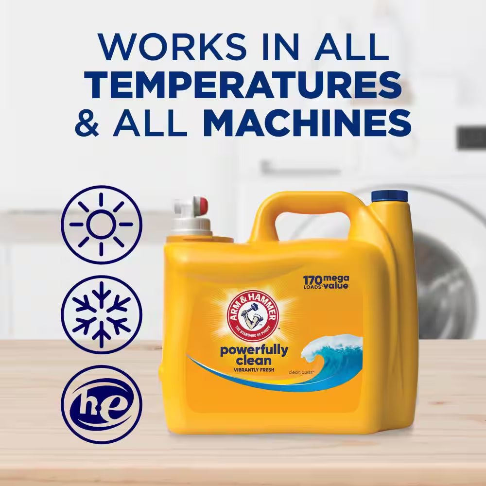 Clean Burst Dual HE Liquid Laundry Detergent, 170-Loads, 170 Fl.Oz.