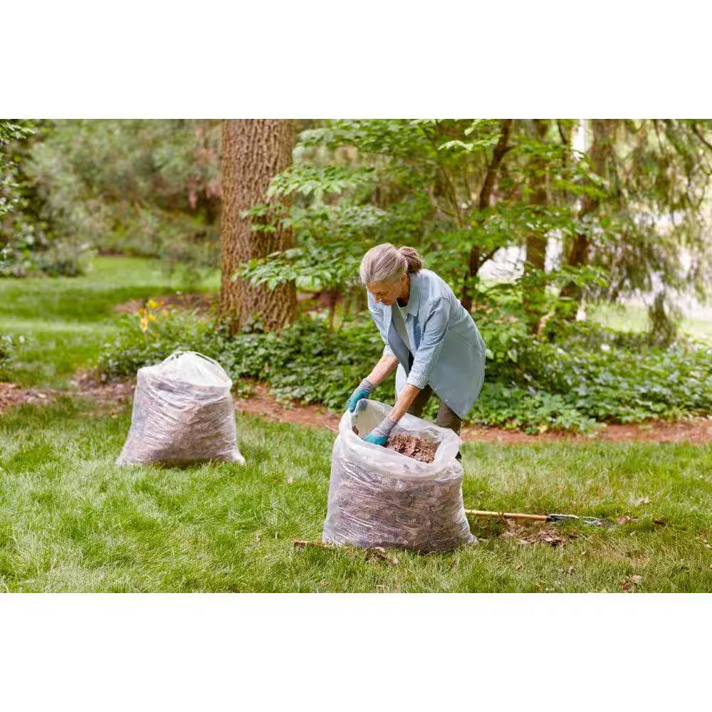 39 Gallon Clear Flex Drawstring Outdoor Trash Bags (50-Count)
