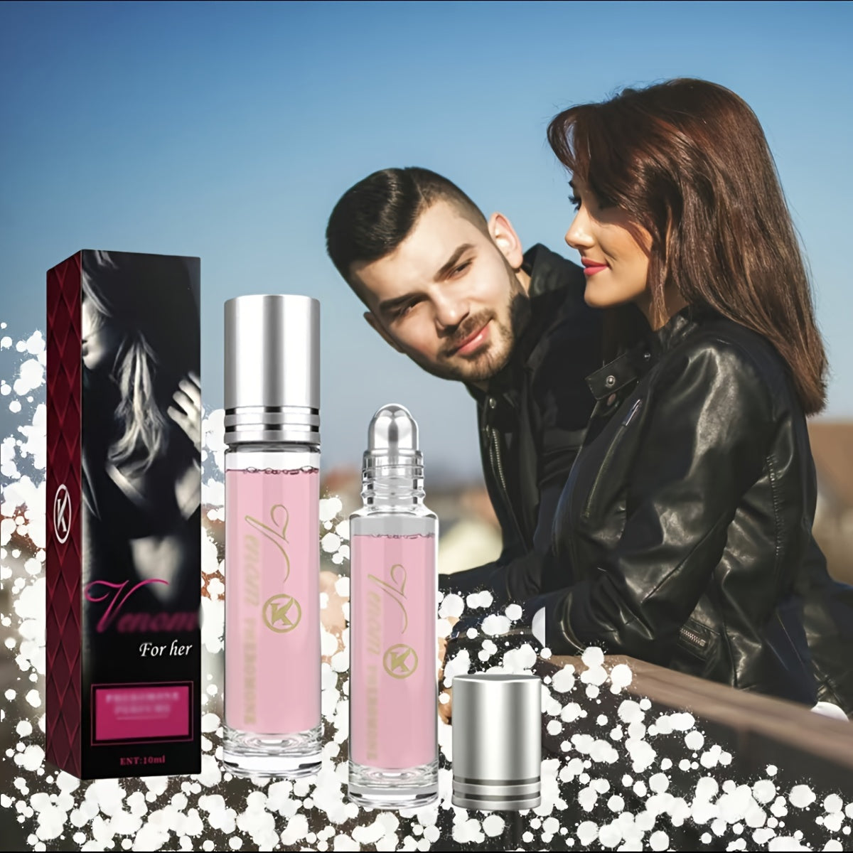 Venom Pheromone Perfume for Women Personal Roll-On Premium Long-Lasting Eau De Toilette Oil Enhance Your Attractiveness Cologne Pleasant Fragrance Arousing Partner's Good Feelings Aromatherapy Dating Artifact 10ml/0.34Fl Oz 1