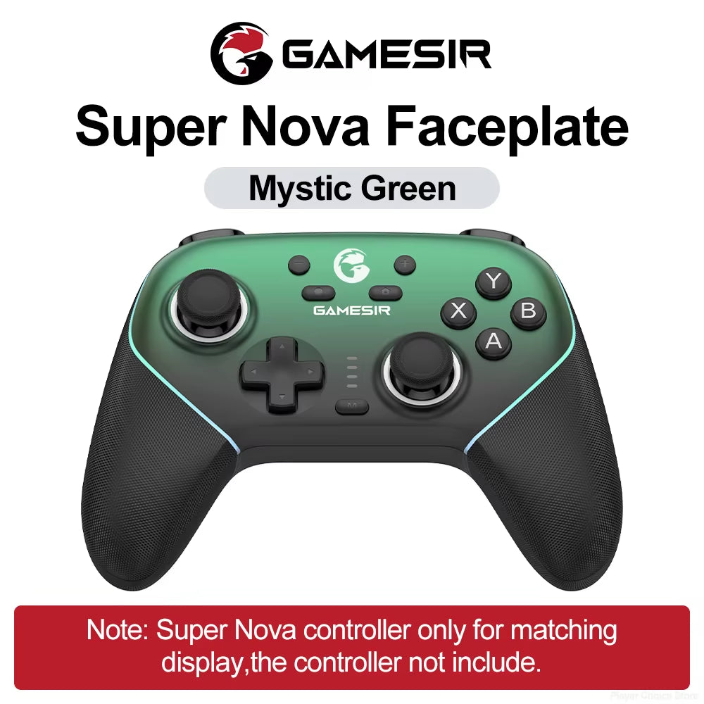 Super Nova Magnetic Faceplate Personalize Gamepads Multicolor Shell Cover Wireless Controle Front Case Top Cover