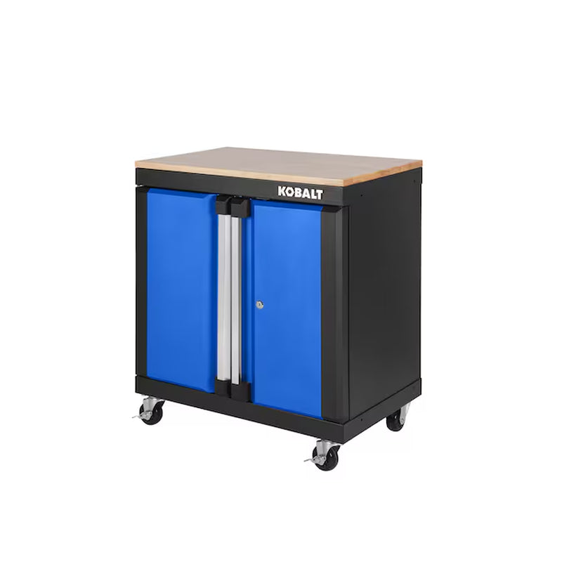 28-In W X 32.8-In H X 18.5-In D Freestanding Steel Garage Cabinet in Silver