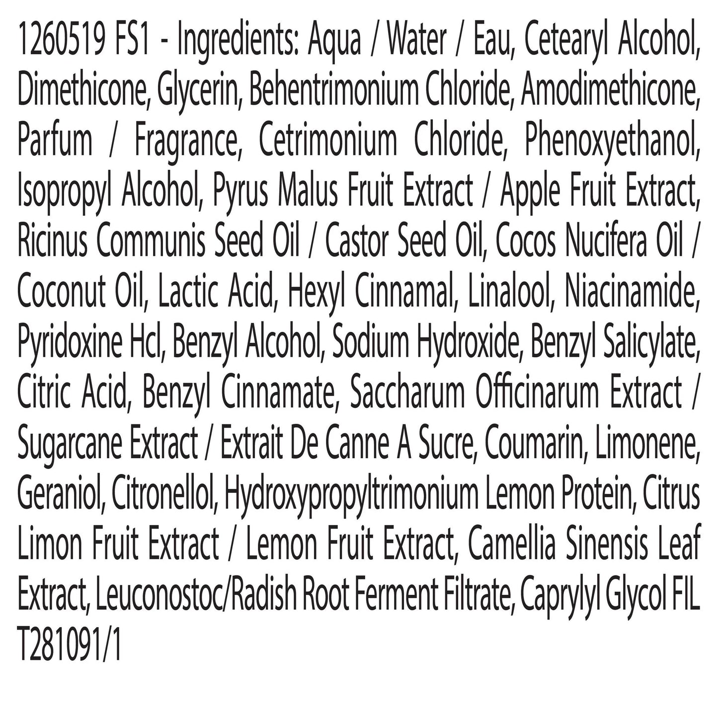 Fructis Sulfate Free Conditioner with Coconut Oil, 12.1 Fl Oz