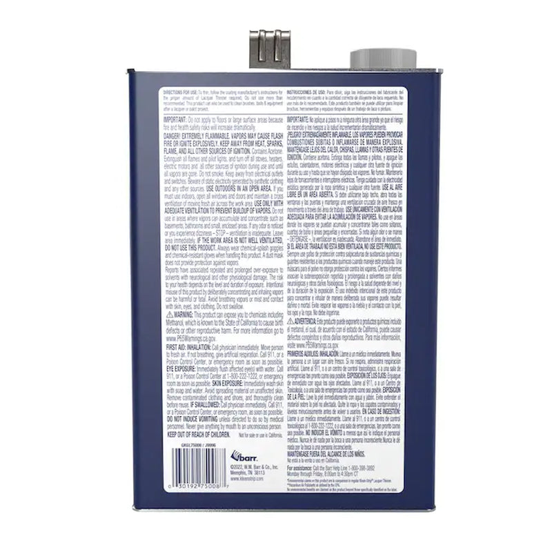 128 -Fl Oz Fast to Dissolve Lacquer Thinner