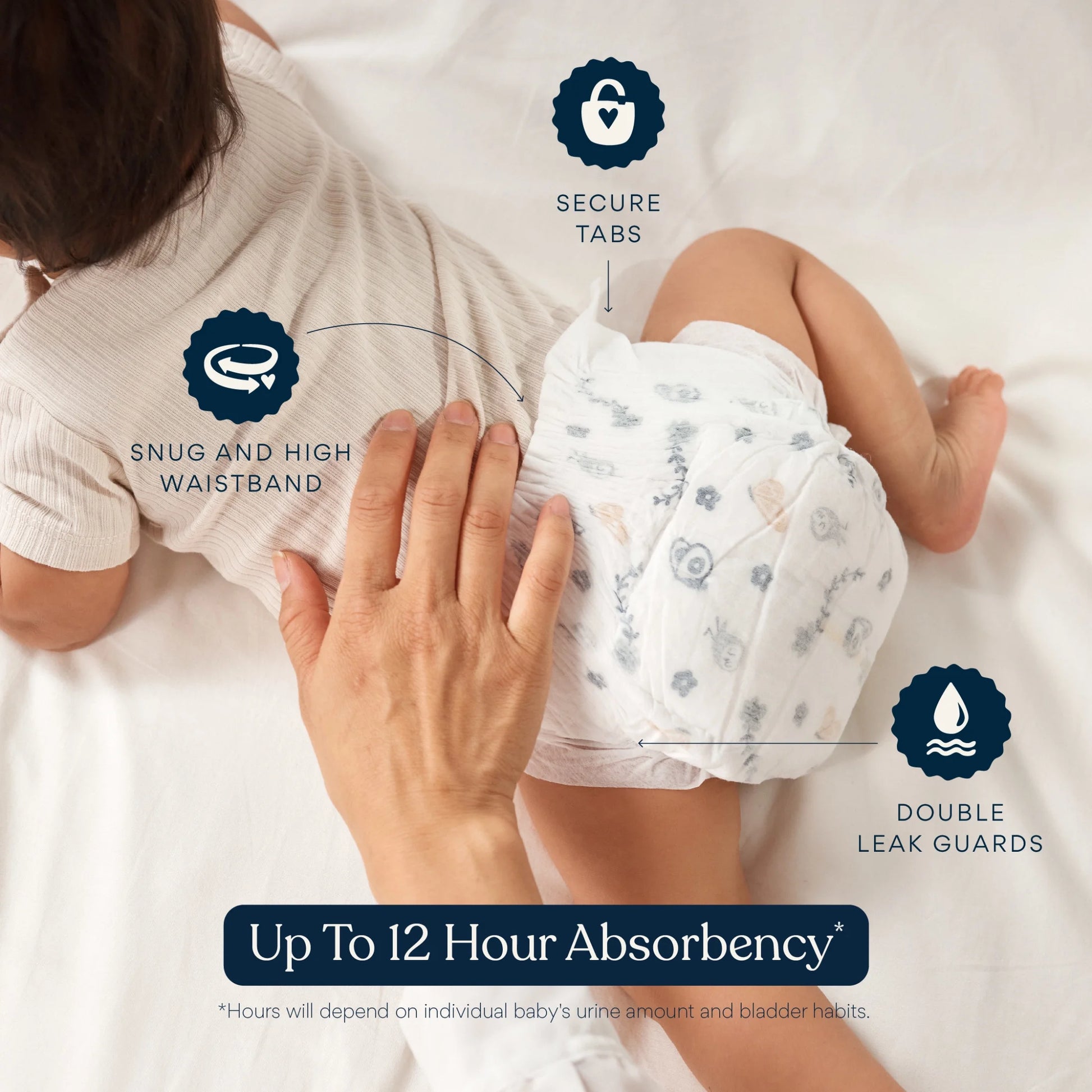 Luxury Diapers, Size 5, 58 Count