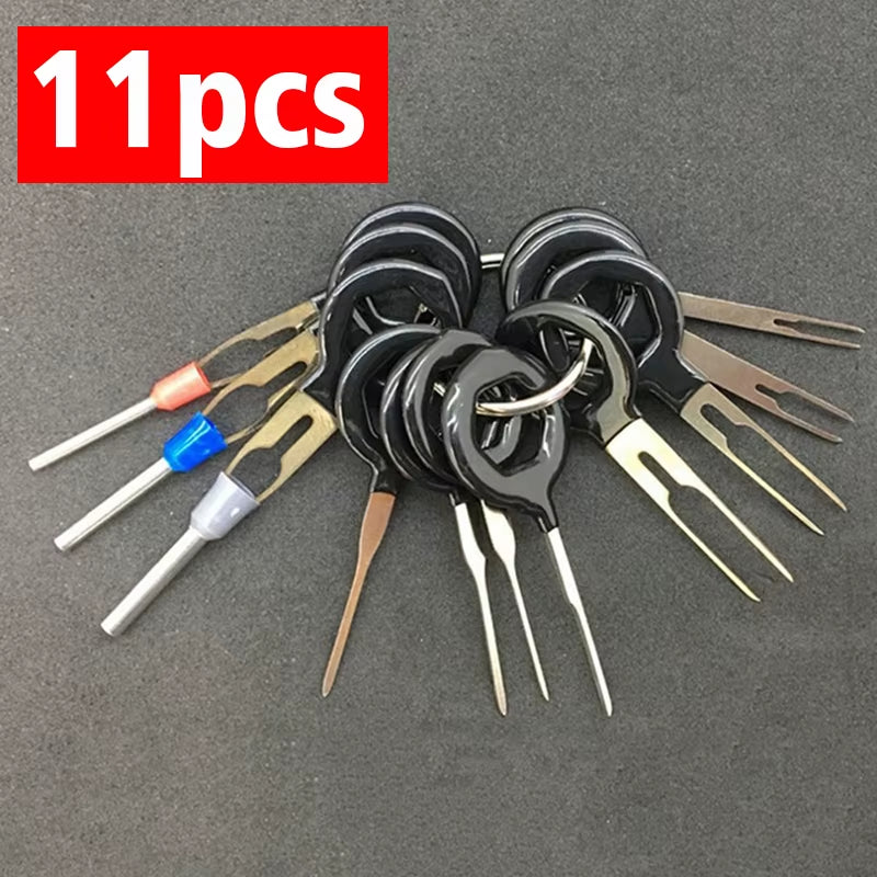 New 18Pcs 11Pcs Automotive Plug Terminal Remove Tool Set Key Pin Car Electrical Wire Crimp Connector Extractor Kit Accessories