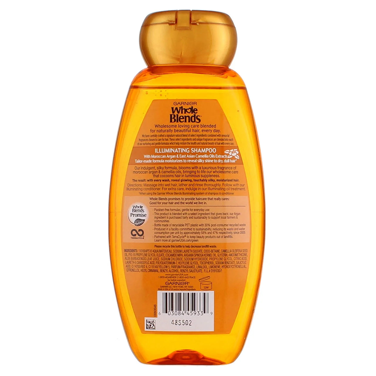 3 Pack - Whole Blends Marvelous Shampoo with Moroccan Argan & Camellia Oils 12.50 Oz