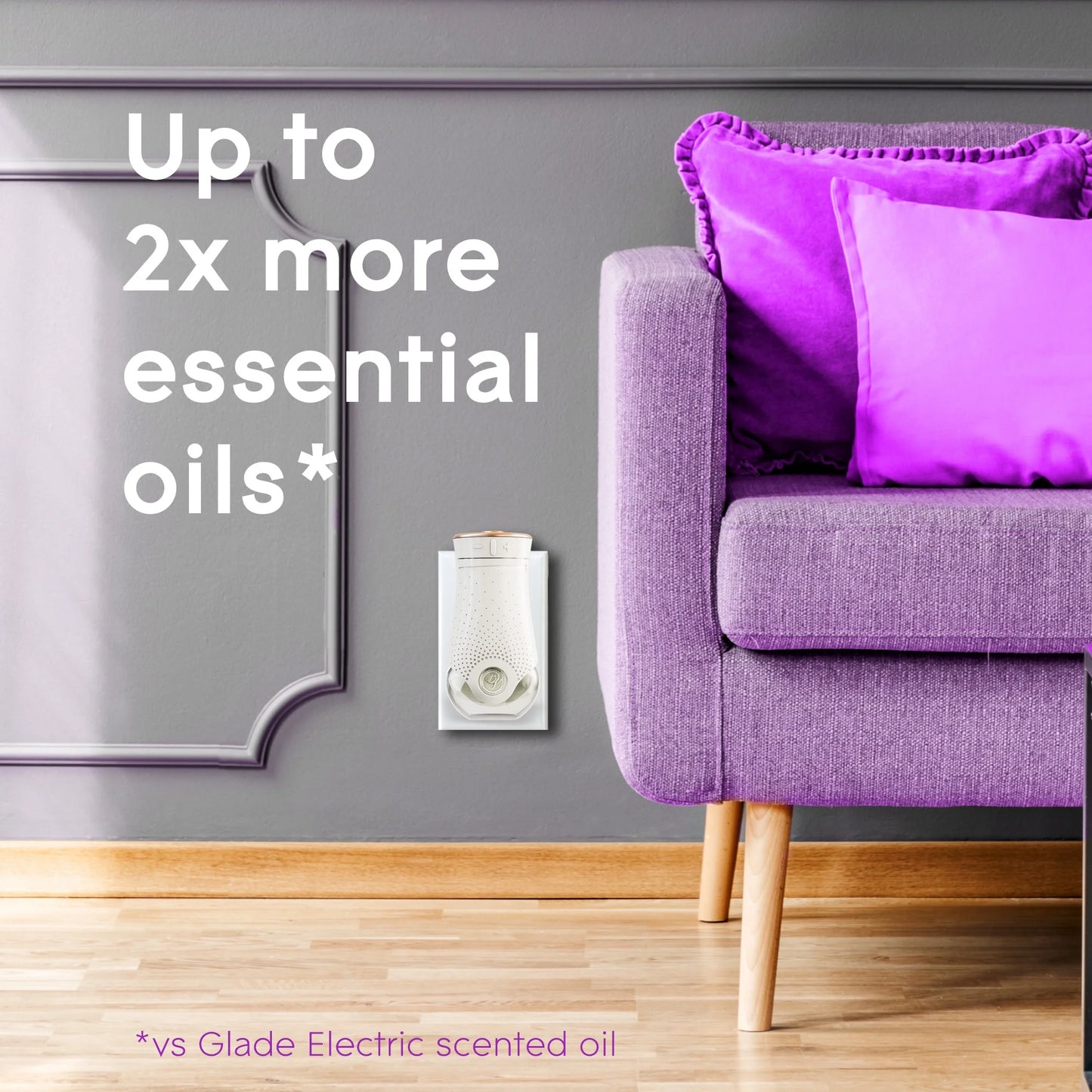 Aromatherapy Plugins Air Freshener Refills, Choose Calm Scent with Notes of Lavender & Sandalwood, Fragrance Infused with Essential Oils, 2 X 0.67 Oz (19.8 Ml)