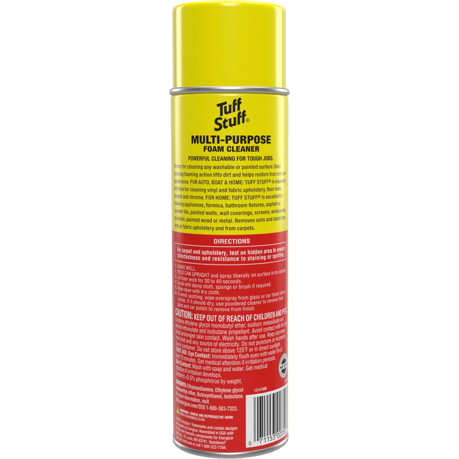 Multi Purpose Foam Cleaner for Car Detailing, Holiday Cleaning, Winter Home and Auto Messes, 22 Oz