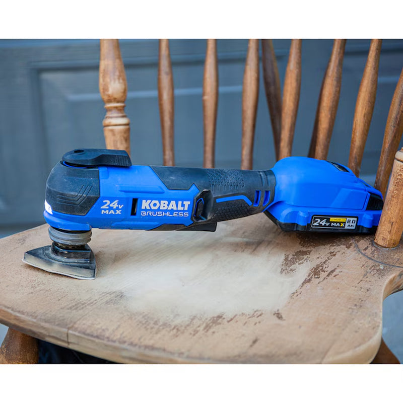 24-Volt Cordless Brushless Variable Speed 17 -Piece Oscillating Multi-Tool with Soft Case