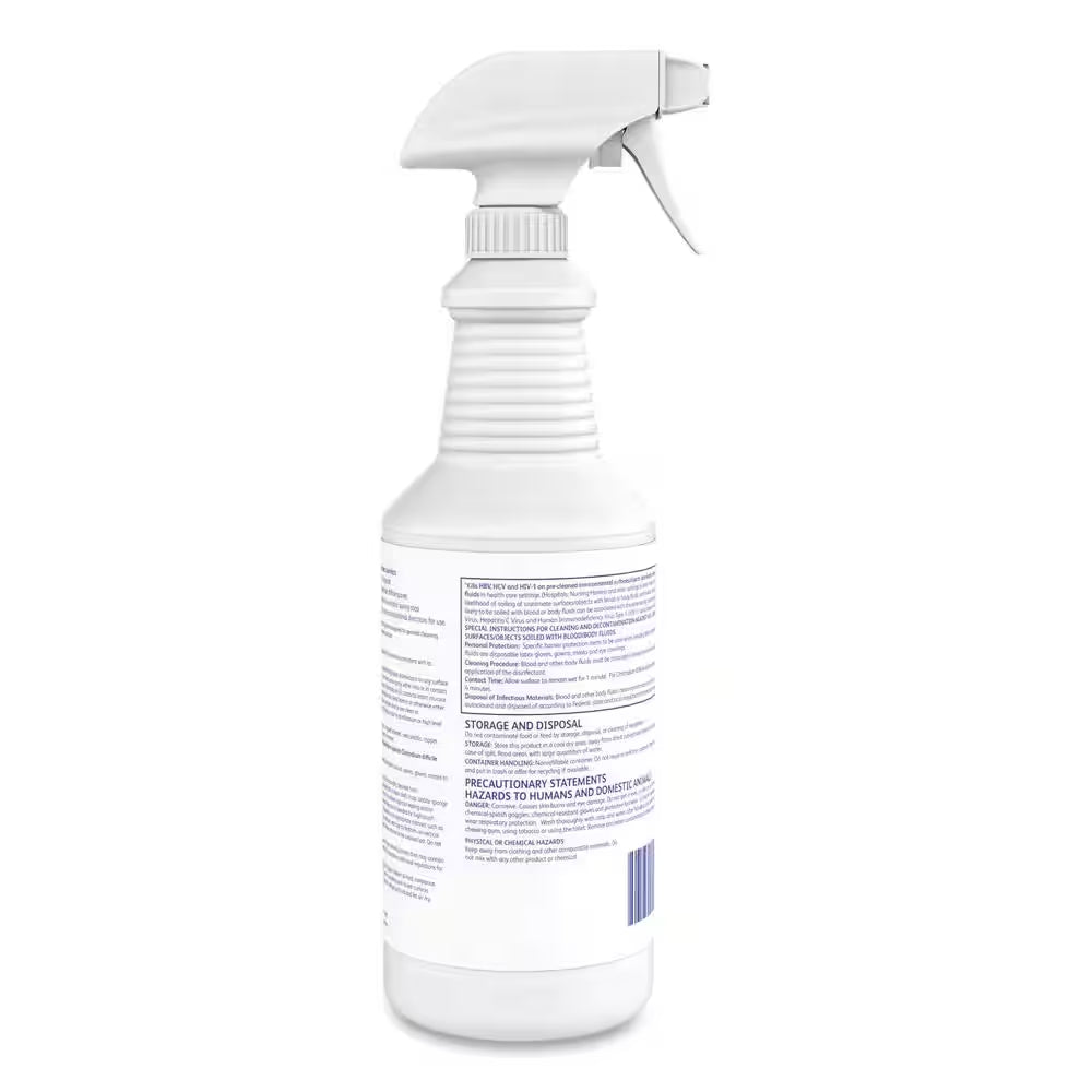 32 Oz. Avert Sporicidal Disinfecting All-Purpose Cleaner, Spray Bottle, 12/Carton
