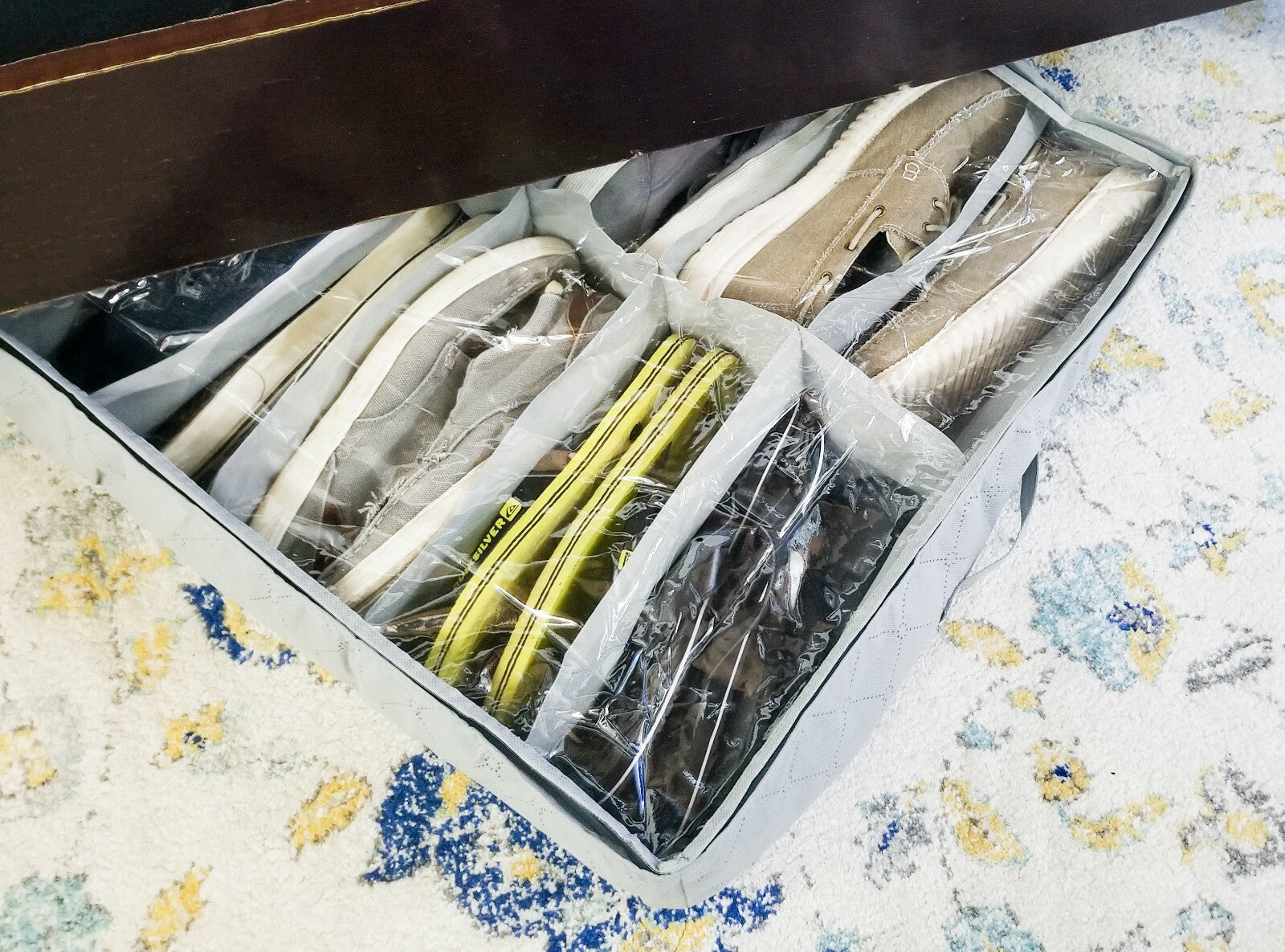 Under Bed Shoe Storage Holder Organizer Chest Container Drawer Shoe Organizer