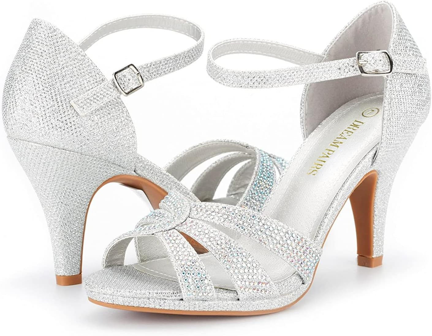 Stilettos Kitten Heels for Women Open Toe Fashion Sandals Pump