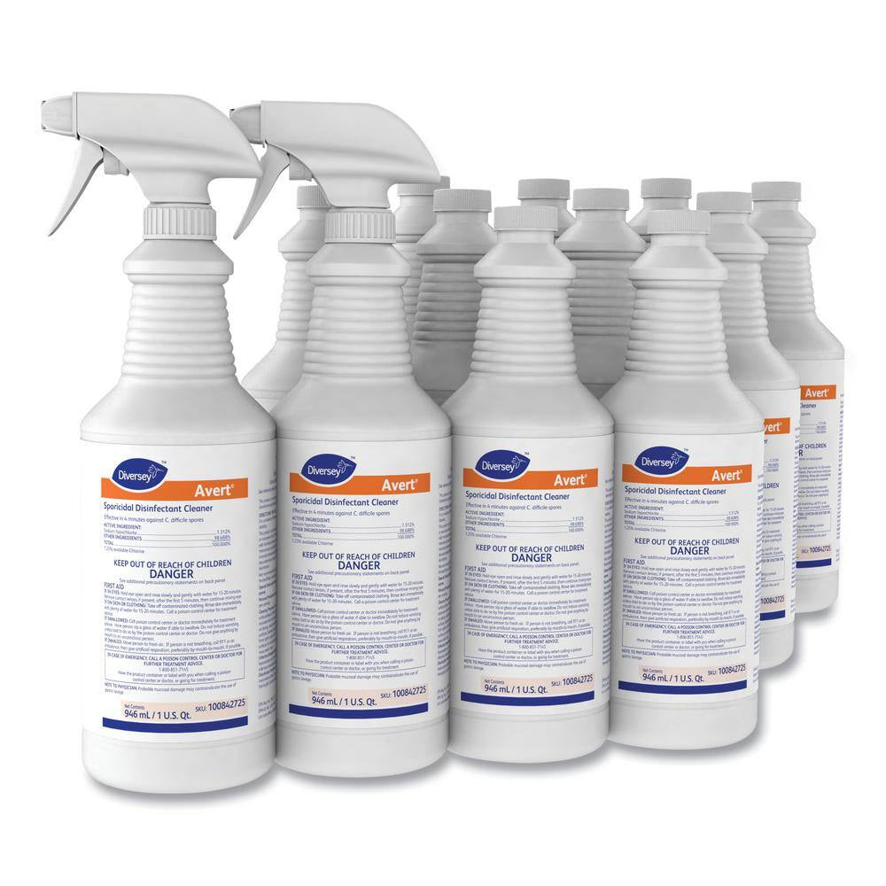 32 Oz. Avert Sporicidal Disinfecting All-Purpose Cleaner, Spray Bottle, 12/Carton