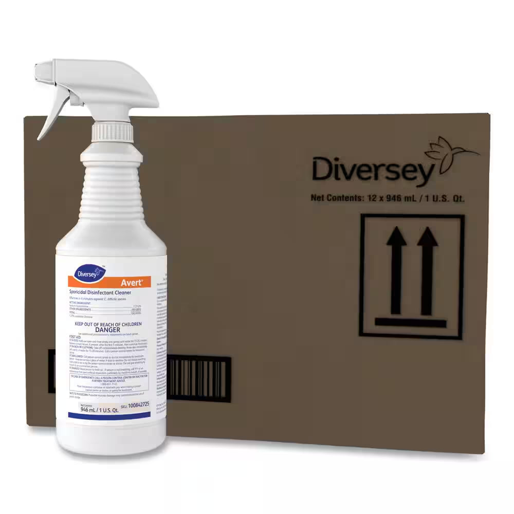 32 Oz. Avert Sporicidal Disinfecting All-Purpose Cleaner, Spray Bottle, 12/Carton