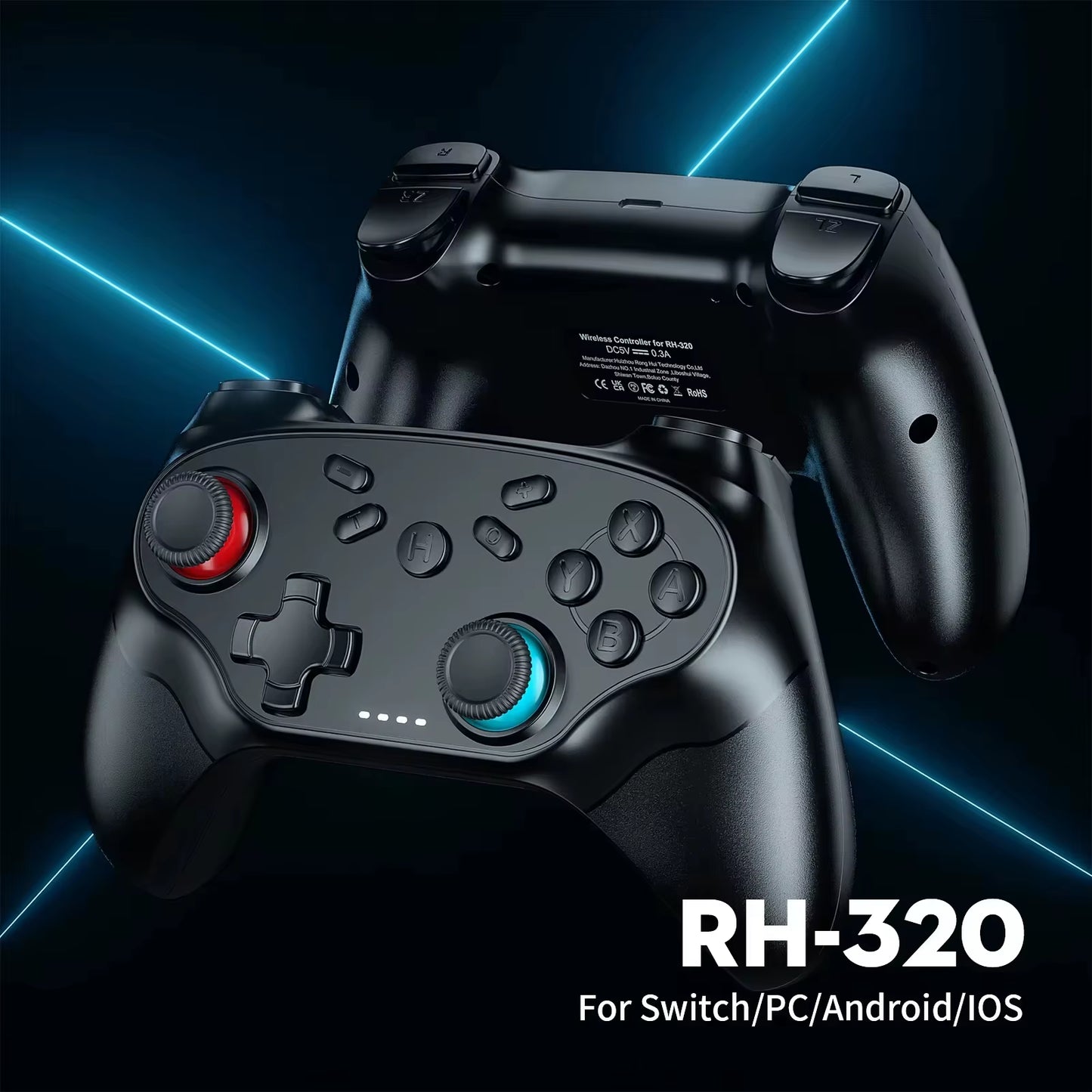 Gamepads for Switch/Pc/Ios/Android Wireless Controller with Turbo Game Controller Vibration Control Console Remote Accessories