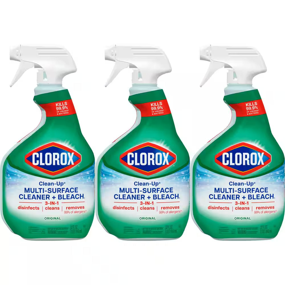 Clean-Up 32 Oz. Original Scent All-Purpose Cleaner with Bleach Spray (3-Pack)