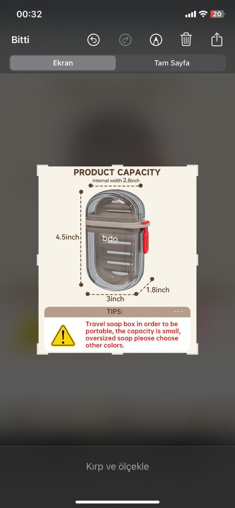 Travel Soap Case Leakproof Portable Bar Soap Holder with Lid for Bathroom