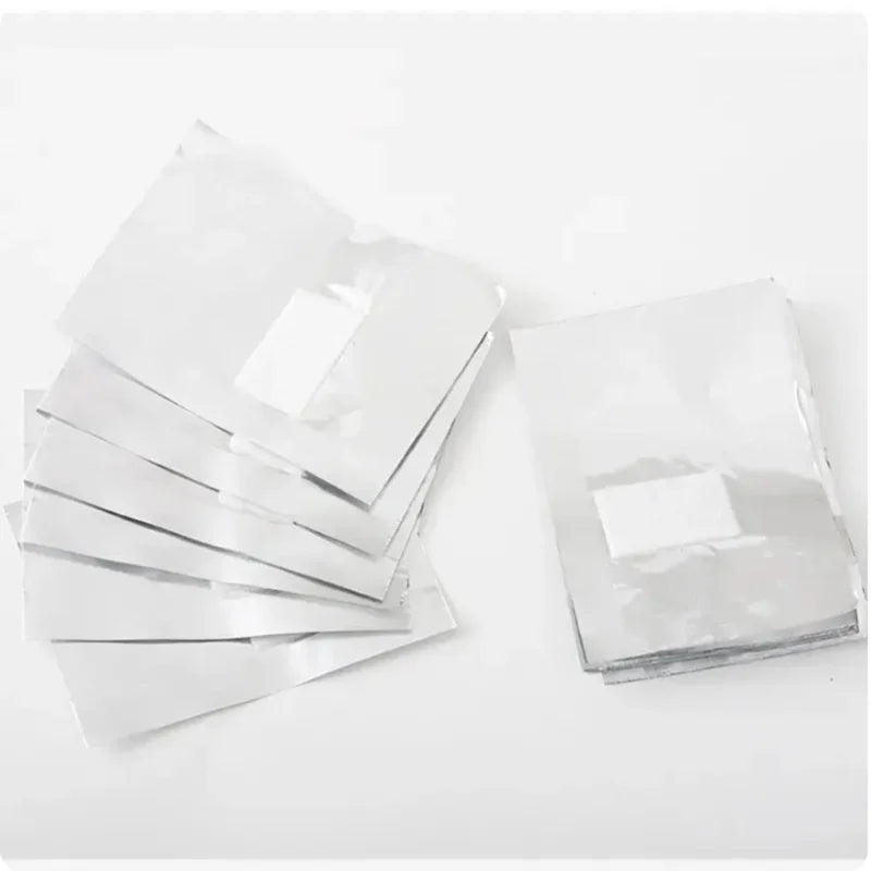 100Pcs Bag Aluminum Foil Nail Polish Immersion Nail Polish Nail Removal Wrap Nail Towel Gel Nail Polish Remover Nail Polish Tool