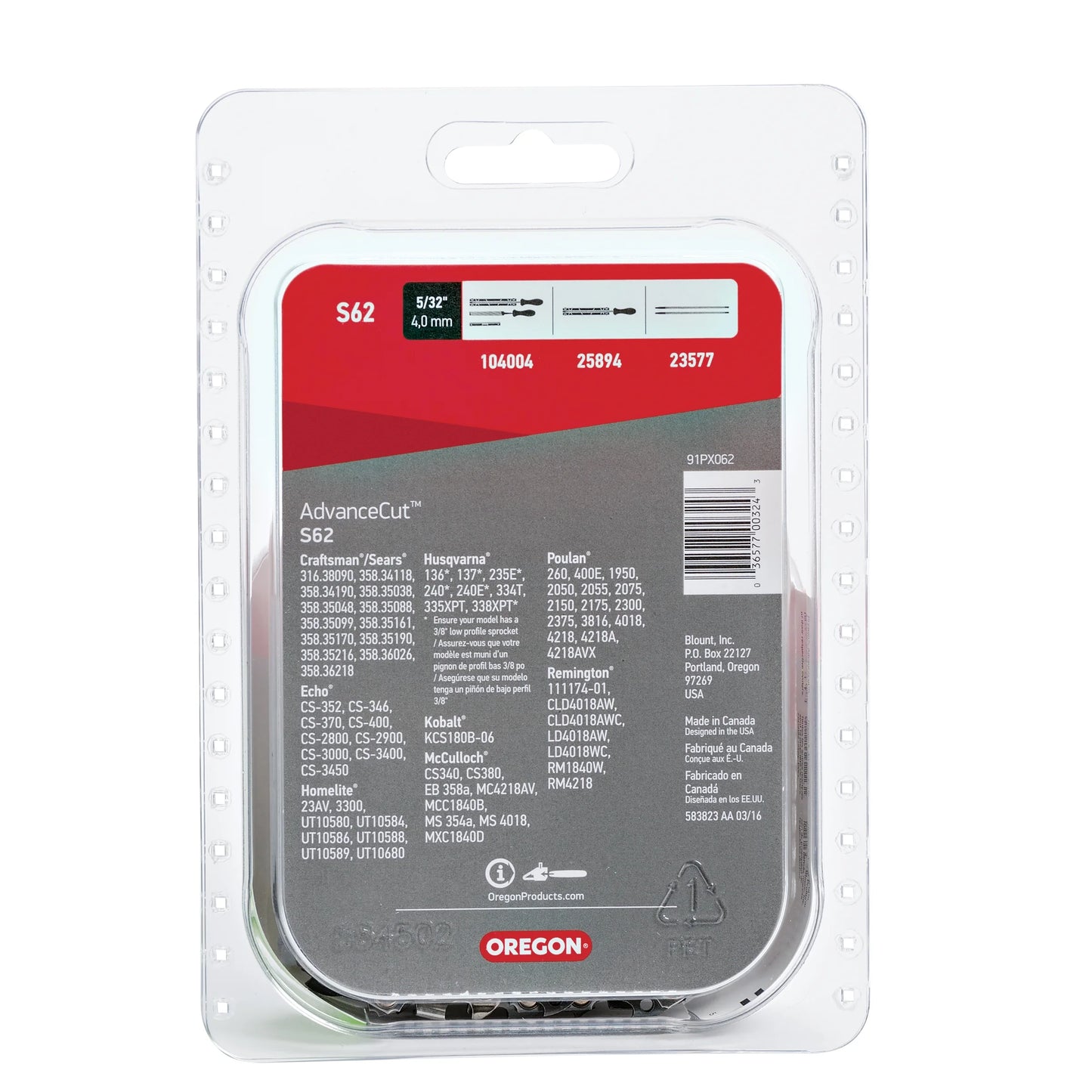 S62 Saw Chain, 18 In.