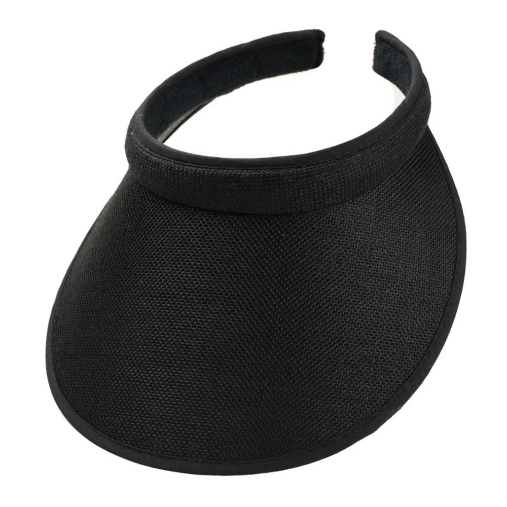 Summer Empty Top Suncap Portable Foldable Magic Tape Roll-Up Beach Hat Wide Brim Women Sun Hat Fashion Casual Straw Cap Visors