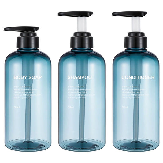 3 Pack Shampoo and Conditioner Dispensers