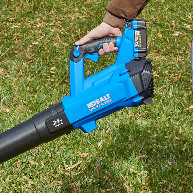 24-Volt Cordless Battery String Trimmer and Leaf Blower and 4 Ah (Battery Included) (Charger Included)