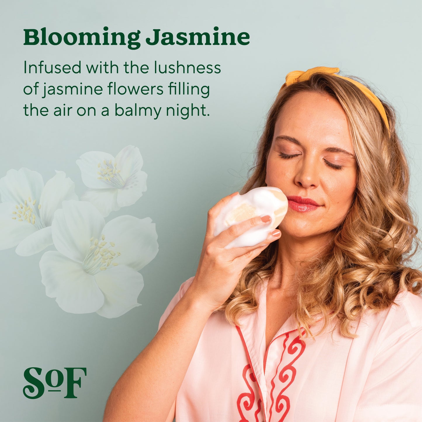 Bar Soap, Blooming Jasmine, 6 Oz