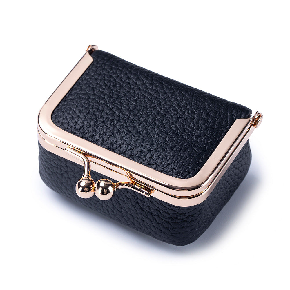 New genuine leather all-sized gold bag, diamond ring, jewelry bag, mini ring, necklace, earrings, accessory box, coin purse
