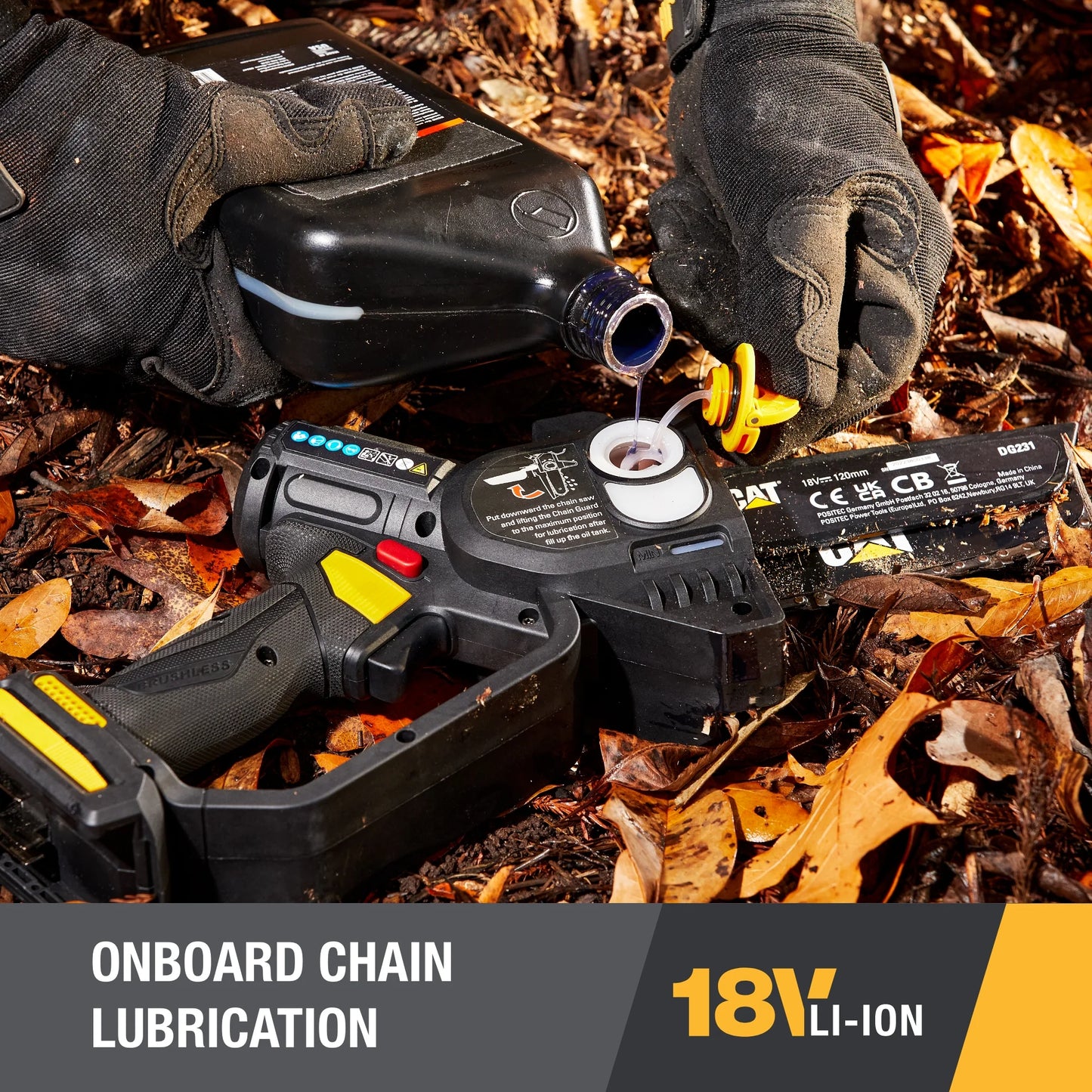 Caterpillar Cat® DG231 18V Brushless 5” Pruning Saw (Battery & Charger Included)
