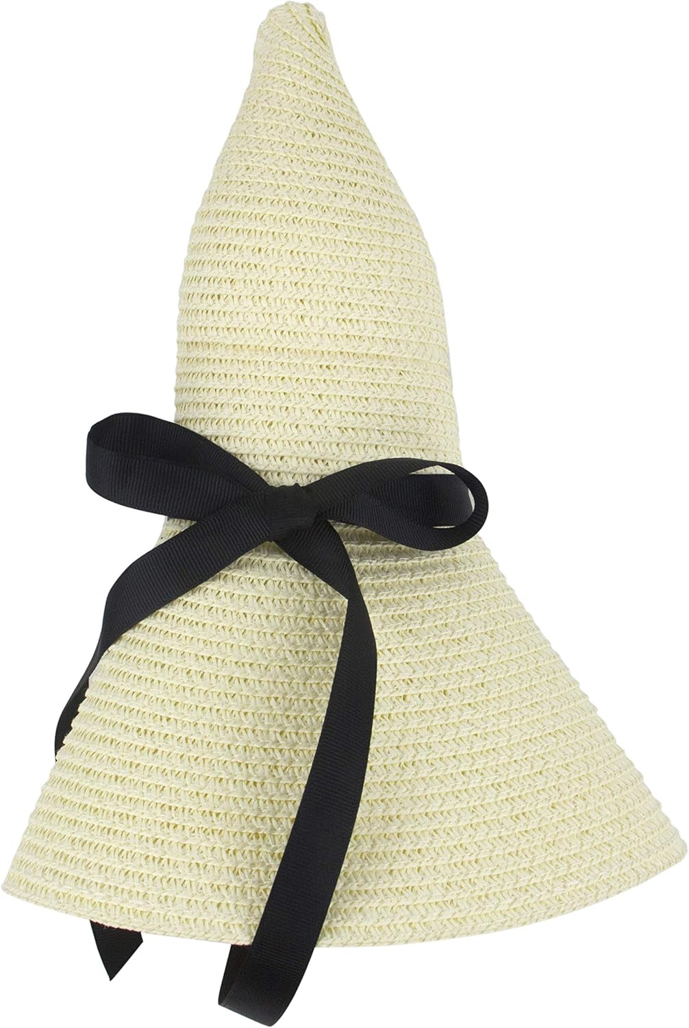 Womens Wide Brim Straw Sun Hat Floppy Foldable Roll up Cap UPF 50+ Summer Beach Hats