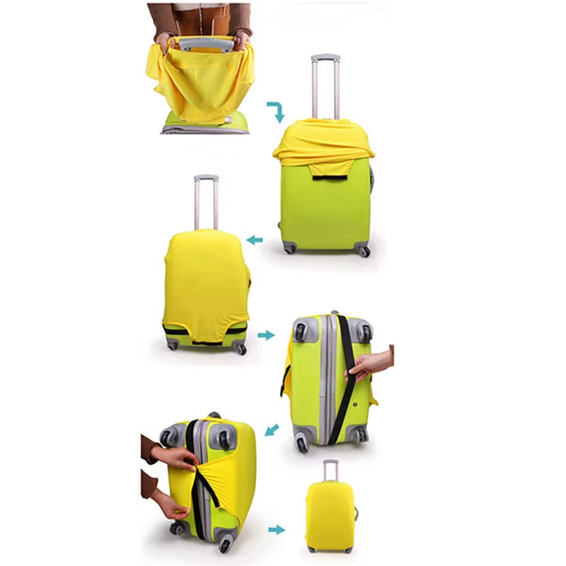 Travel Luggage Covers Protector Luggage Suitcase Protective Cover Stretch Dust Covers for Luggage Supplies Accessories 2024 New