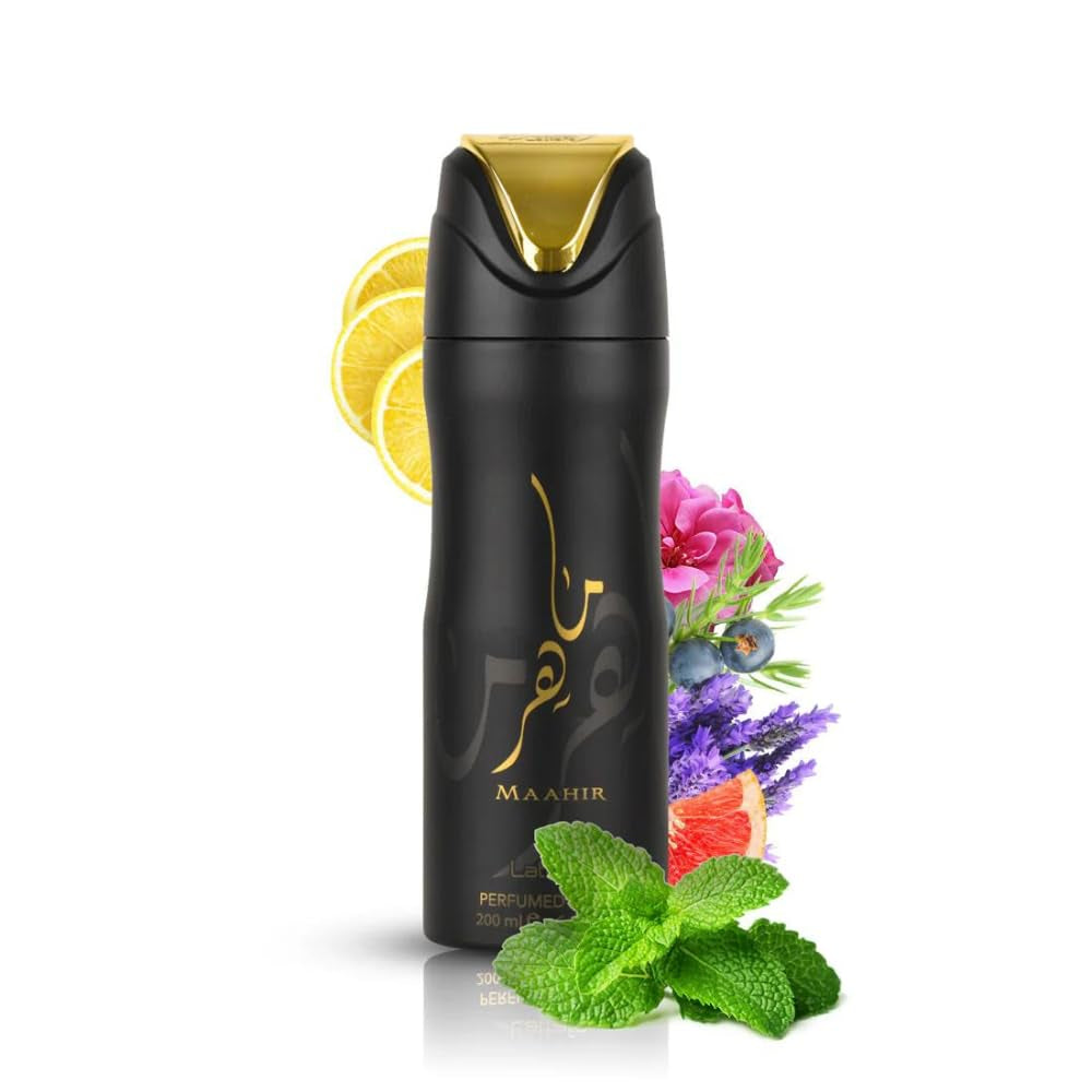 Maahir Perfumed Deodorant Spray, 6.6 Ounce (Unisex)