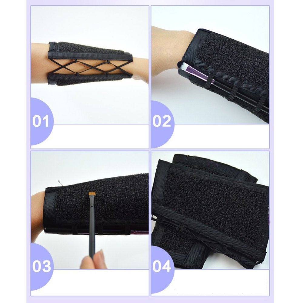 Makeup Remover Color Cleaner Armband Cleaning Arm Sponge Switch for Makeup Brush Color Dedicated Washing Tool
