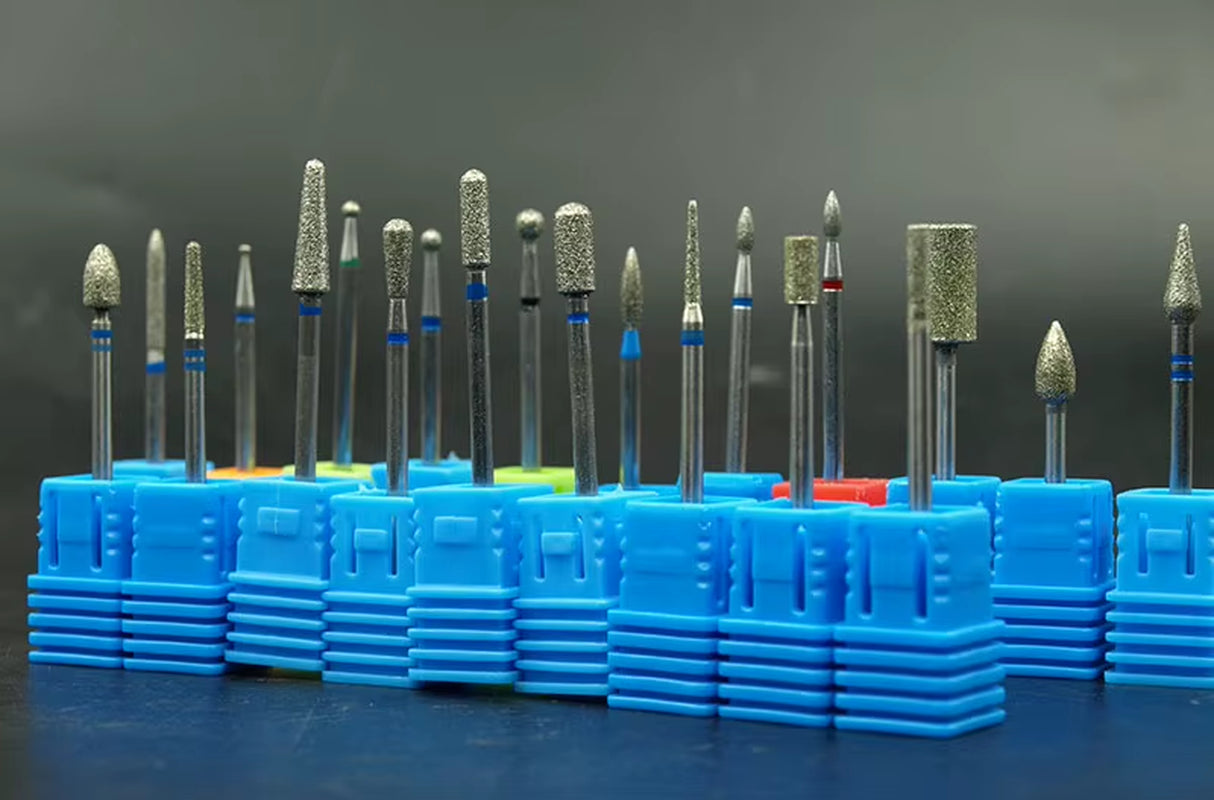 Easynail 3/32" Diamond Nail Drill Milling Nail Cutter Electric Nail Drill Bit for Manicure Drill Bits Accessories Nail Drill