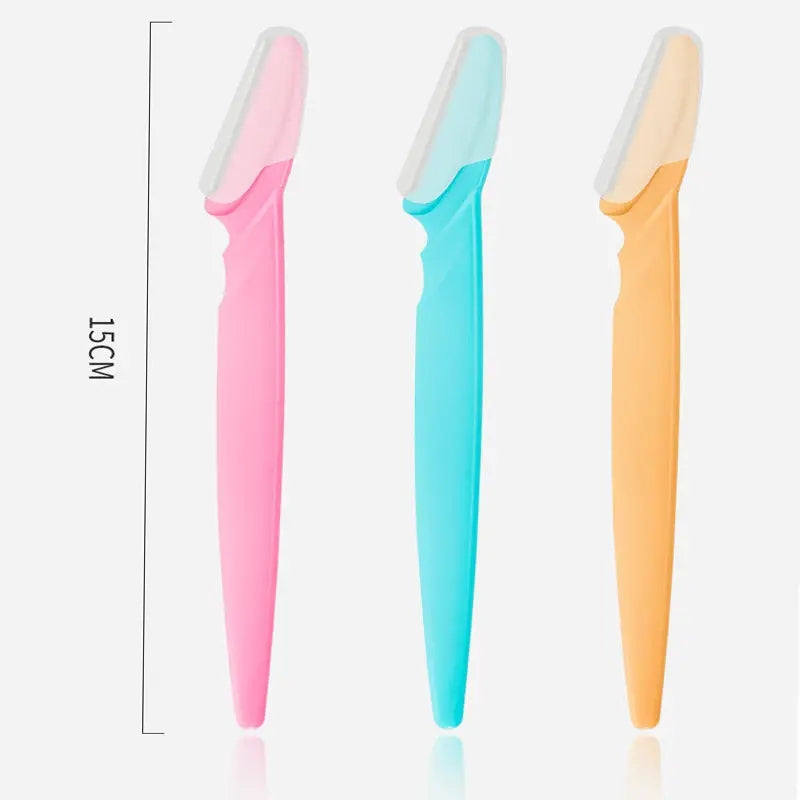3-Piece Eyebrow Razors & Trimmers: Get Perfectly Shaped Eyebrows & Face Hair Removal in One Step!