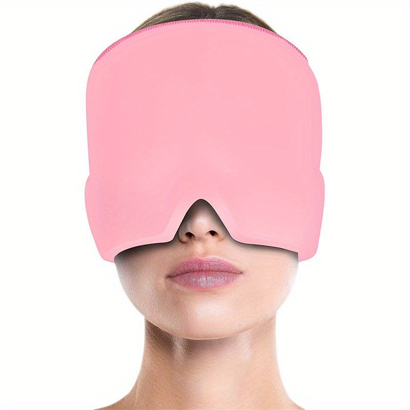 Stretchable Ice/Heat Head Wrap For Migraine Relief -, Chemical-Free & Fragrance-Free, Ideal For All Skin Types