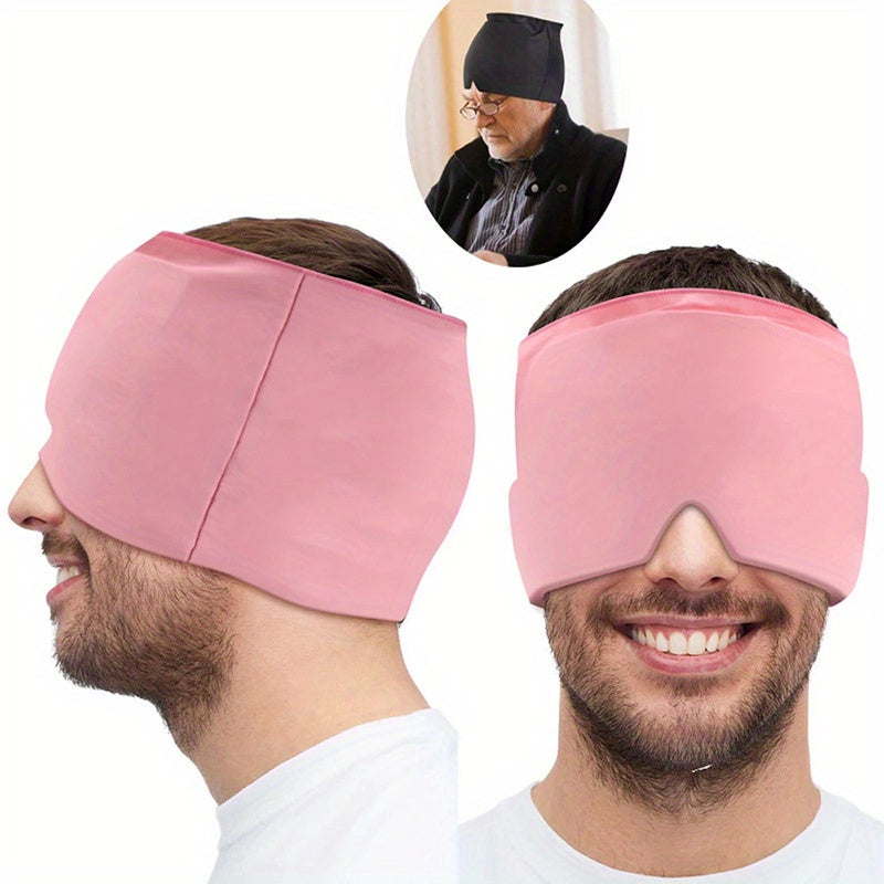 Stretchable Ice/Heat Head Wrap For Migraine Relief -, Chemical-Free & Fragrance-Free, Ideal For All Skin Types