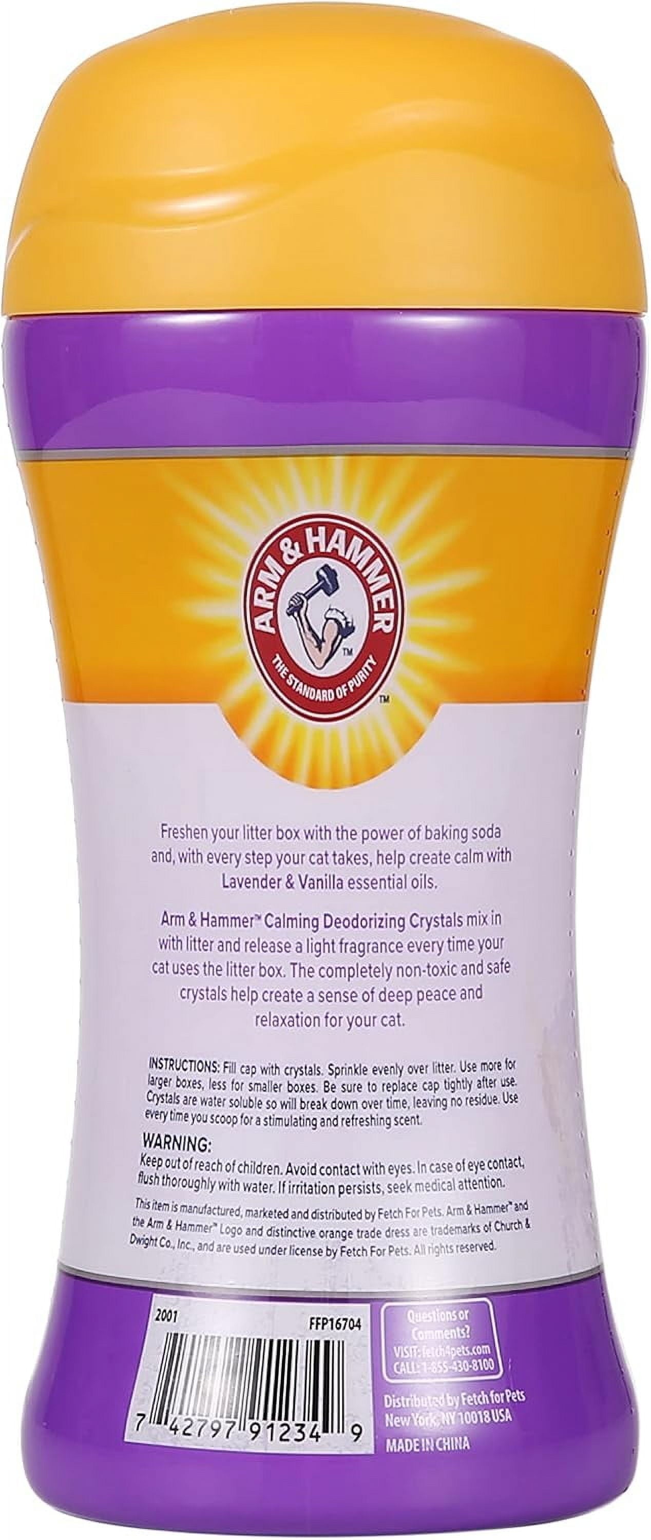 Cat Litter Deodorizing Crystals, Lavender & Vanilla Scent 15 Oz