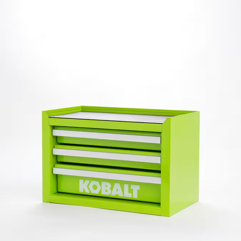 Portable Mini Toolbox 10.83-In W X 5.91-In H X 5.91-In D 2 -Drawer Teal Steel Tool Box