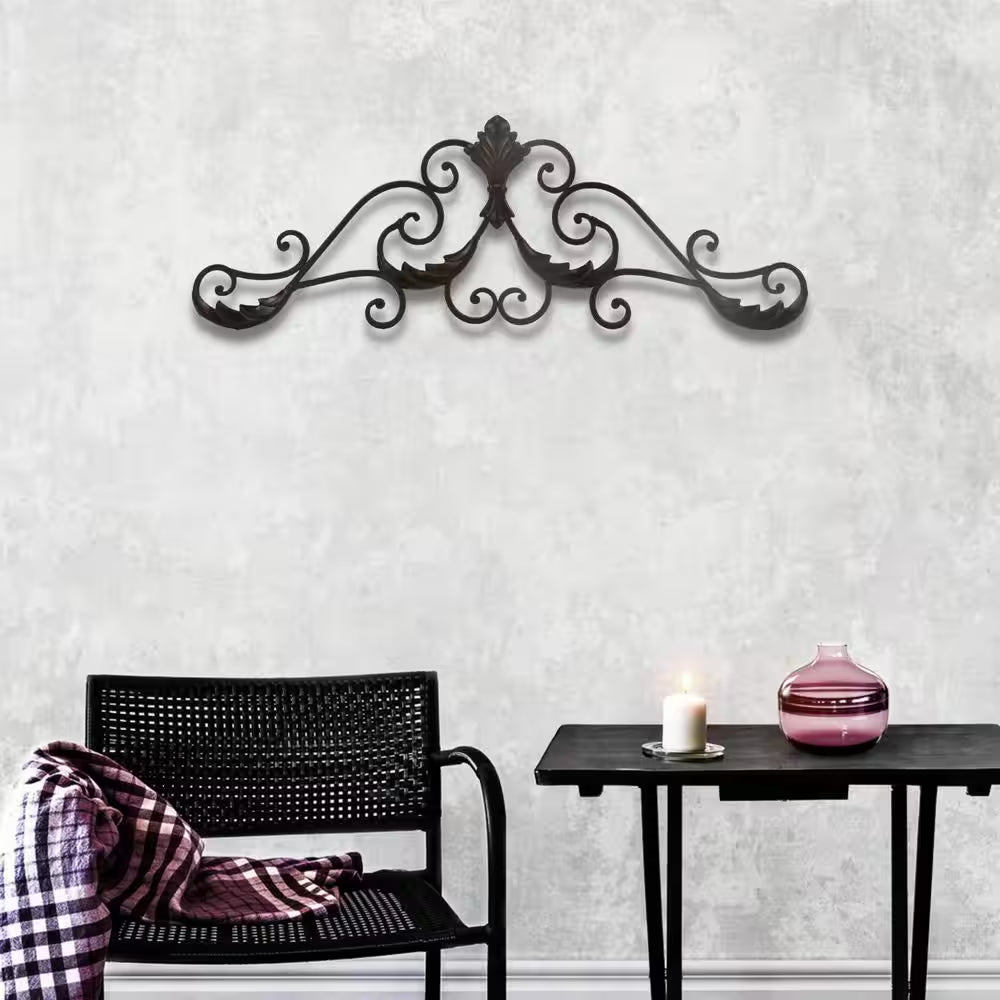 Victoria 31.5 in Brown Curved Rustic Hanging Wall Decor